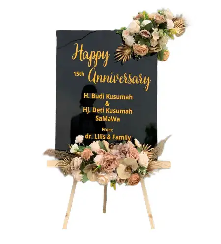 Papan Bunga Akrilik Perak Utara